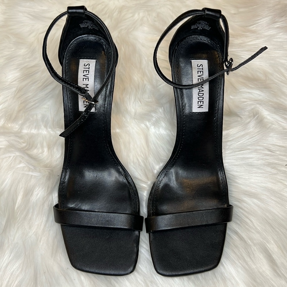 Very Sexy Black Square Toe Heels
